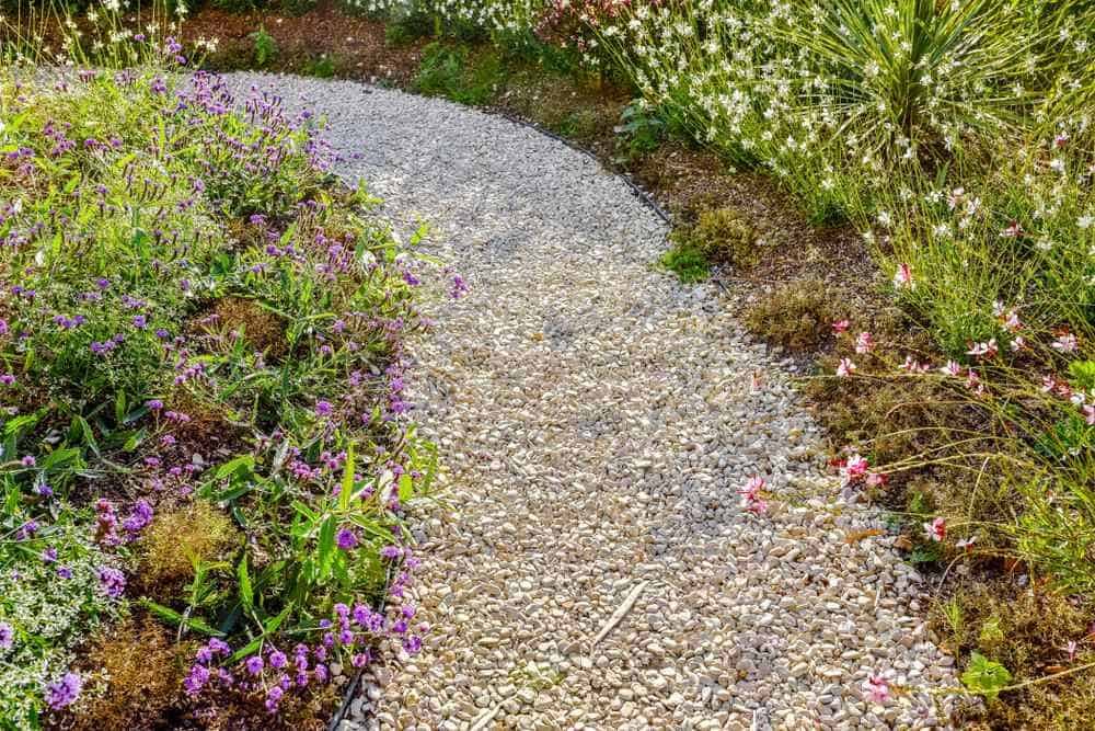 pebble garden path